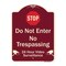 Signmission Designer Series-Do Not Enter 24 Hour Video Surveillance Heavy-Gauge Aluminum, 24" H, BU-1824-9982 A-DES-BU-1824-9982 - alternate 1